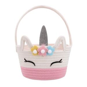 Holiday Home Easter Storage Unicorn Rope Basket- Target
